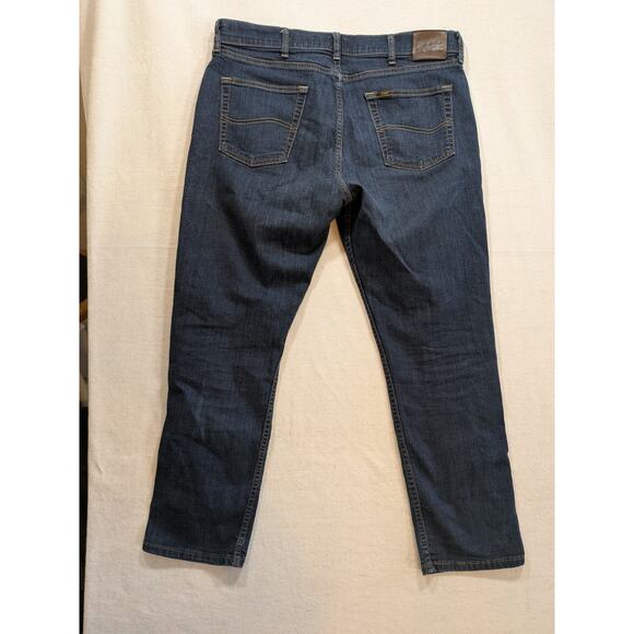 Lee regular fit dark wash jeans size 36 x 29 cotton blend - Picture 5 of 6